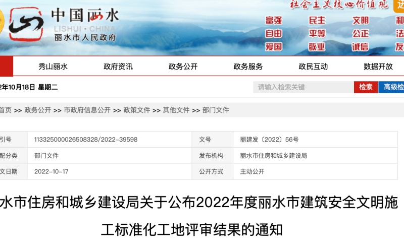 最新公布！麗水68個工程項目獲獎了！